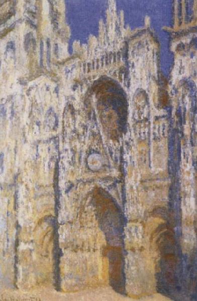 Claude Monet Rouen Cathedral in Brights Sunlight oil painting image